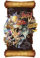 Dead Man Partyin Scroll Fine Art Print