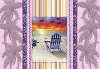 Sunset Chair Palm Fine Art Print