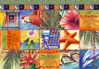 Tropical Quilt Mosaic Fine Art Print