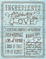 Ingredients for Life III Blue Fine Art Print