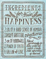 Ingredients for Life II Blue Fine Art Print