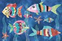 Boho Reef Fish III Fine Art Print