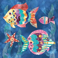Boho Reef Fish II Fine Art Print
