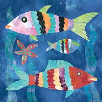 Boho Reef Fish I Fine Art Print