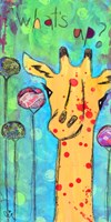 What's Up Giraffe Fine Art Print