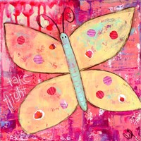 Yellow Butterfly Fine Art Print