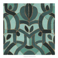 Turquoise Mosaic I Fine Art Print