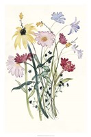Wildflower Watercolor I Fine Art Print