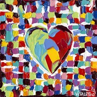 Mosaic Heart I Fine Art Print