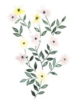 Trellis Flowers I Framed Print