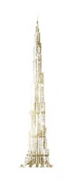 Gold Foil Burj Khalifa Fine Art Print