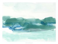 Teal Coast I Fine Art Print