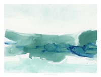 Teal Coast II Fine Art Print