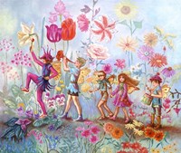 Parade Of Flowers Fine Art Print