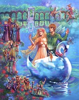 Fairy Swan Ride Fine Art Print