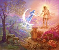 Garden Of The Sun And Moon Fine Art Print