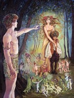 Oberon And Titania Framed Print