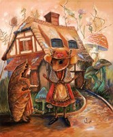 Thumbelina And Mrs Mouse Fine Art Print