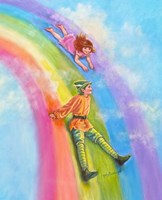 Sliding Down The Rainbow Fine Art Print