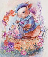 Bunny Artist Fine Art Print