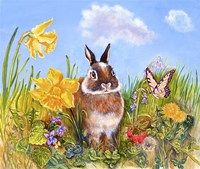 Bunny In Meadow Fine Art Print