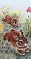 Running Bunnies Fine Art Print