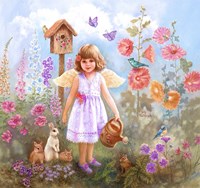 Gardening Angel Fine Art Print