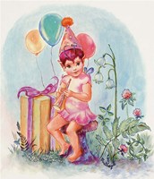 Birthday Elf Fine Art Print