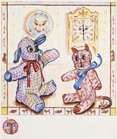 Gingham Dog And Calico Cat Fine Art Print