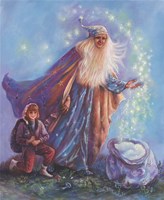 Sandman And Helper Fine Art Print