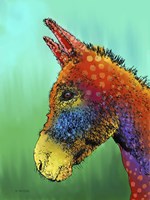 Spotted Donkey 1 Fine Art Print