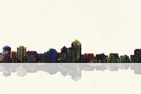 Albuquerque New Mexico Skyline BW 1 Fine Art Print