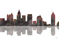 Atlanta Georgia Skyline BW 1 Fine Art Print