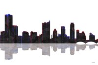 Austin Texas Skyline BW 1 Fine Art Print
