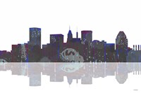 Baltimore Maryland Skyline BW 1 Fine Art Print