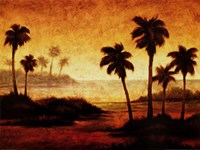 Sunset Palms II Fine Art Print