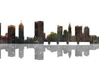 Columbus Ohio Skyline BW 1 Fine Art Print