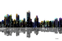 Fort Worth Texas Skyline BW 1 Fine Art Print