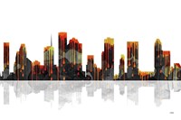 Houston Texas Skyline BW 1 Fine Art Print