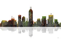 Indianapolis Indiana Skyline BW 1 Fine Art Print