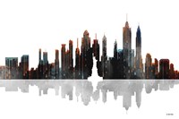 New York New York Skyline BW 1 Fine Art Print
