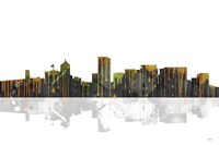 Portland Oregon Skyline BW 1 Fine Art Print