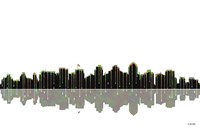 San Diego California Skyline BW 1 Fine Art Print