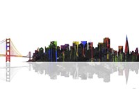 San Francisco California Skyline BW 1 Fine Art Print