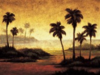 Sunset Palms II Fine Art Print