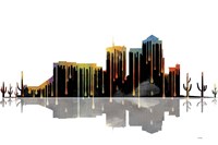 Tucson Arizona Skyline BW 1 Fine Art Print