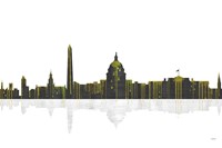 Washington DC Skyline BW 1 Fine Art Print