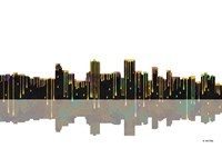 Anchorage Alaska Skyline BW 1 Fine Art Print