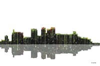 Birmingham Alabama Skyline BW 1 Fine Art Print