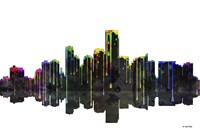 Jersey City New Jersey Skyline BW 1 Fine Art Print